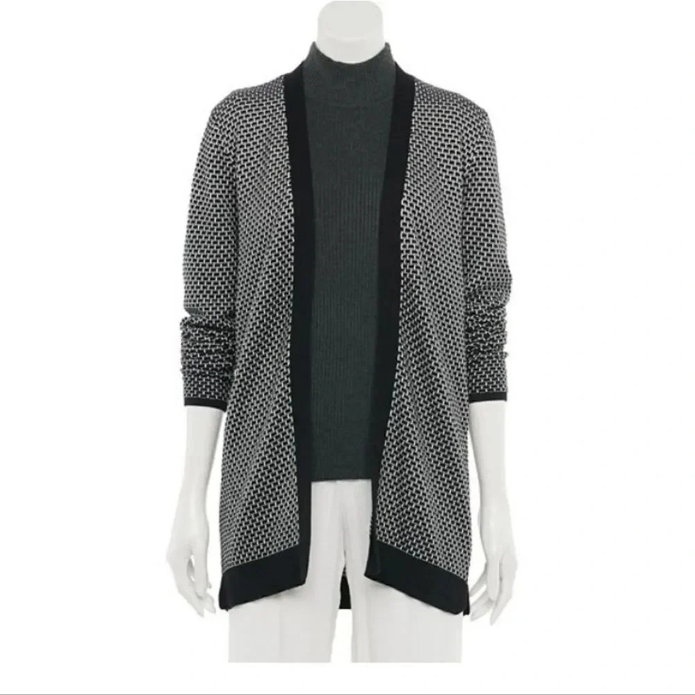 Croft & Barrow Petite Open-Front Cardigan - Picture 8 of 8